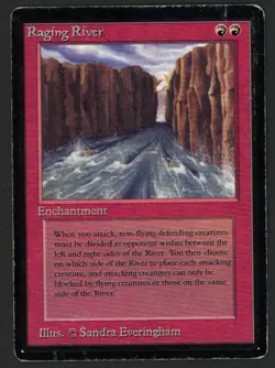 ***Beta Raging River (Indent & Moisture Damage)*** MTG Beta Magic Kid Icarus - Image 1