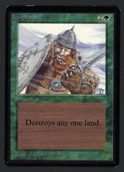 ***Beta Ice Storm*** MTG Beta Magic Kid Icarus - Image 1