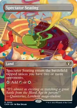 MTG NM Foil Spectator Seating (Borderless Alternate Art) - [Commander Mas - Image 1