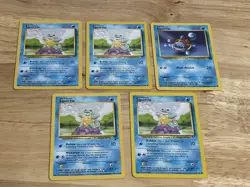 Vintage Squirtle Pokemon Card Lot English Japanese German Spanish Portuguese - Image 1