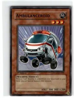Yu-Gi-Oh! Ambulanceroid Common POTD-EN009 Moderately Played 1st Edition - Image 1