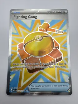 Pokemon TCG 168/132 Fighting Gong Rare Ultra Holo Card Mega Evolution Near Mint - Image 1