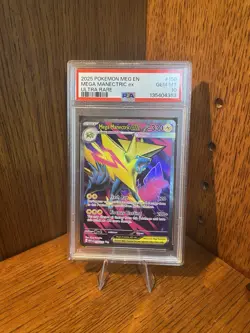 Pokemon Mega Manectric ex Me01: Mega Evolution Ultra Rare Holo PSA 10 158/132 - Image 1