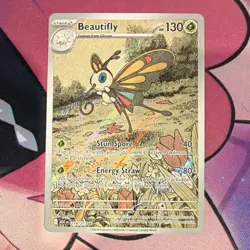 Pokemon Beautifly 219/217 ASC EN Full Art Holo Rare Stage 2 Grass 130 HP 2026 - Image 1