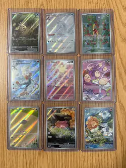 Pokemon TCG Lot Of 9 Illustration Rare Cards NM Milcery Feebas and more! - Image 1