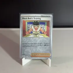 Pokemon TCG SV-Prismatic Evolutions Black Belt's Training #96/131 Reverse Holo - Image 1