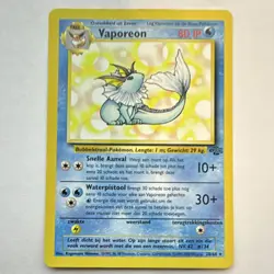 Pokemon TCG Vaporeon 28/64 Jungle Dutch Rare Regular 80 HP Unlimited - Image 1