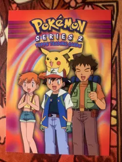 Pokemon Topps Series 2 Checklist Non Holo Blue Logo NM Vintage Ships Fast! - Image 1