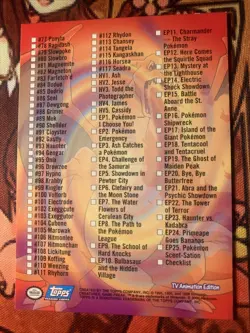 Pokemon Topps Series 2 Checklist Non Holo Blue Logo NM Vintage Ships Fast! - Image 3