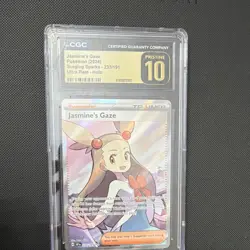 Pokemon Jasmine's Gaze CGC Pristine 10 233/191 Surging Sparks Ultra Rare Holo - Image 1