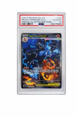 Pokemon 2025 Mega Charizard X ex 125/094 SIR Phantasmal Flames GEM MINT PSA 10 - Image 2