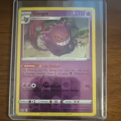 Pokemon Gengar 085/202 Sword & Shield Reverse Holo Rare Stage 2 110 HP - Image 1