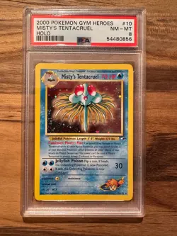 2000 POKEMON GYM HEROES MISTY'S TENTACRUEL #10 PSA 8 PSA #54480856 - Image 2