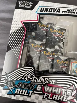 Unova Heavy Hitters Pokemon Scarlet & Violet Black & White Bolt Flare Premium - Image 2