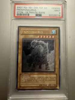 Frostosaurus Ultimate Rare STON-EN002 1st Edition PSA 9 Yugioh - Image 1
