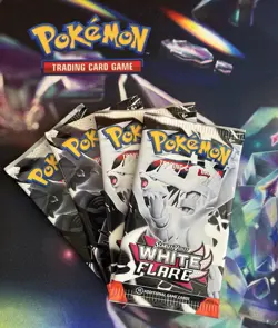 Pokemon TCG S&V Black Bolt White Flare Booster Packs Set of 4 (Factory Sealed) - Image 1