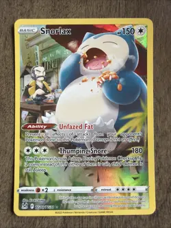 Pokemon TCG Snorlax #TG10/TG30 SWSH11: Lost Origin Ultra Rare Trainer Gallery - Image 1