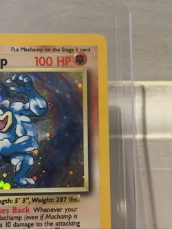 Pokemon Machamp 8/102 1st Edition - Base Set Holo - LP - Image 4