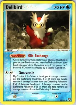 Delibird 21/109 Team Rocket Returns Pokemon NM Normal - Image 1