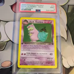PSA 9 MINT 2000 Pokemon Rocket Dark Slowbro HOLO 1st Edition - Image 1