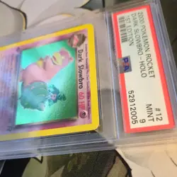 PSA 9 MINT 2000 Pokemon Rocket Dark Slowbro HOLO 1st Edition - Image 3