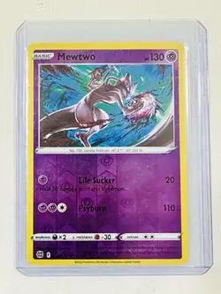 Pokemon TCG Mewtwo 056/172 Swsh09 Rare Reverse Holo English - Image 1