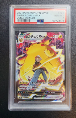 PSA 10 GEM MINT Pikachu VMAX Climax Full Art Holo Japanese 2021 Pokemon 223/184 - Image 3