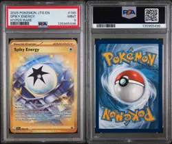 2025 Pokemon Spiky Energy 190/159 Hyper Rare Journey Together Holo PSA 9 - Image 3