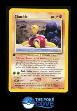Shuckle 51/64 | Neo Revelation 1st Edition | Pokemon Common Yuka Morii | DMG - Image 1