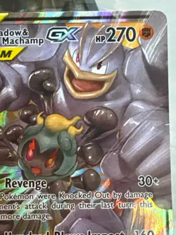 Marshadow & Machamp GX 82/214 Unbroken Bonds Tag Team Holo Ultra Rare Pokemon NM - Image 3