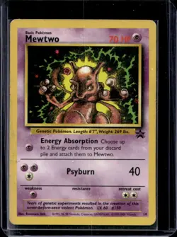 1999 Pokemon Wizards Black Star Promos Mewtwo #14 - Image 1