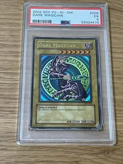 Yu-Gi-Oh! TCG Dark Magician Starter Deck Yugi SDY-006 Unlimited Ultra Rare PSA 5 - Image 1