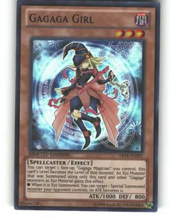Gagaga Girl ABYR-ENSE1 Super Rare Abyss Rising Yu-Gi-Oh Limited MP - Image 1