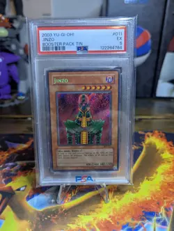 2003 Yu-Gi-Oh! Jinzo - Secret Rare - BPT-011 PSA 5 - Image 1