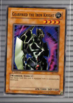Yu-Gi-Oh TCG Gearfried The Iron Knight SDJ-012 1st Edition - Image 1
