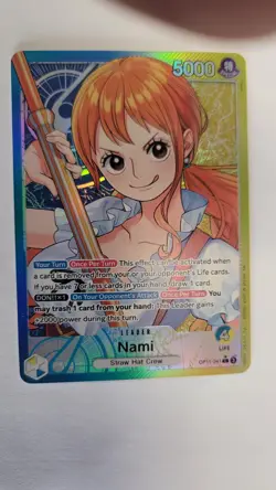 Nami OP11-041 Leader One Piece a Fist of Divine Speed Alt Art English Alternate - Image 1