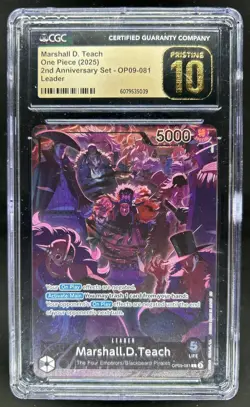 2024 One Piece Marshall.D.Teach Leader PRISTINE #OP09-081 CGC 10 - Image 1