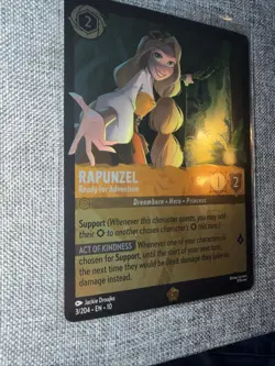 Disney Lorcana TCG Whispers In The Well Rapunzel Ready For Adventure Cold-Foil - Image 3