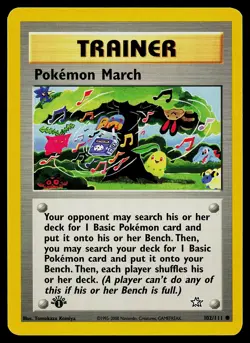 Pokemon Card Pokemon March 102/111 Neo Genesis 1st Edition - Image 1