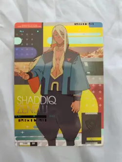 Gundam Card Collection THE WITCH FROM MERCURY SR SHADDIQ ZENELLI 2-009 - Image 1