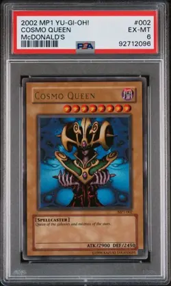 McDonald's TCG 2002 YU-GI-OH! MP1-002 COSMO QUEEN Trading Card PSA 6 EX-MT - Image 1