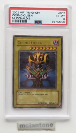 McDonald's TCG 2002 YU-GI-OH! MP1-002 COSMO QUEEN Trading Card PSA 6 EX-MT - Image 2