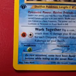 Kabuto 56/75 Neo Discovery Regular First Edition WOTC Pokemon Card Lp Quick Ship - Image 5