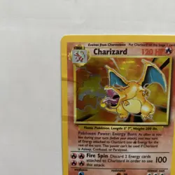 Vintage Pokemon Holo Charizard Card (4/102) Original 1999 Base Set-Damage-READ - Image 2