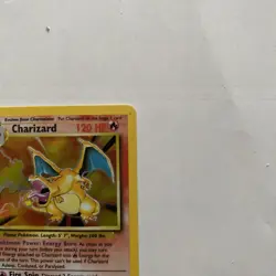 Vintage Pokemon Holo Charizard Card (4/102) Original 1999 Base Set-Damage-READ - Image 3