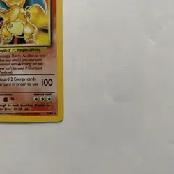 Vintage Pokemon Holo Charizard Card (4/102) Original 1999 Base Set-Damage-READ - Image 4