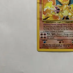 Vintage Pokemon Holo Charizard Card (4/102) Original 1999 Base Set-Damage-READ - Image 5