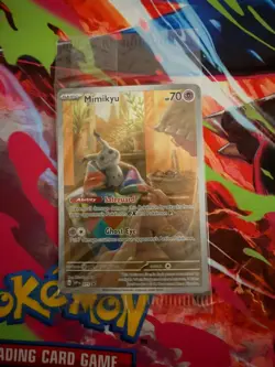 Pokemon TCG Mimikyu 075 Sv: Scarlet & Violet Black Star Promo Card Holo SEALED - Image 1