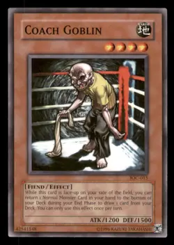 Yugioh Coach Goblin #IOC-015 Invasion of Chaos LP - Image 1