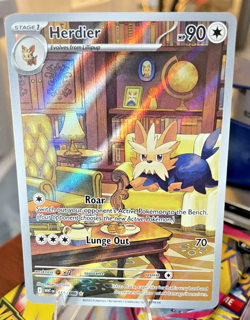 Pokemon Card- Herdier 155/086 Illustration Rare- White Flare - Image 1
